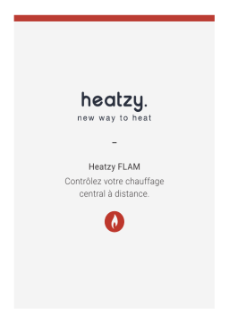 Castorama Thermostat connecté wifi Heatzy Flam pour chaudières Manuel utilisateur