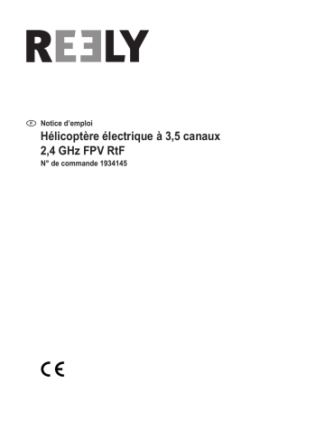 Mode d'emploi | Reely 1934145 SkyHD RC model helicopter RtF Manuel utilisateur | Fixfr