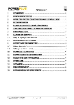 Powerplus POWXG9507 Manuel utilisateur