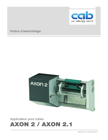 CAB AXON 2 Manuel utilisateur | Fixfr