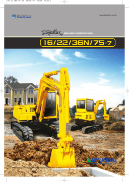 Hyundai R16 22 36N 75-7 Manuel utilisateur