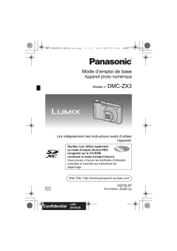 Panasonic DMC ZX3 Mode d'emploi