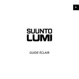 Suunto Lumi Manuel utilisateur