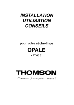 Thomson FT60C Manuel utilisateur