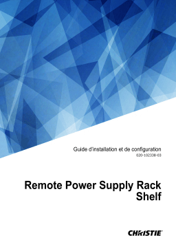 Christie remote power rack shelf Manuel utilisateur