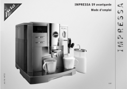 Jura IMPRESSA S9 AVANTGARDE Manuel utilisateur