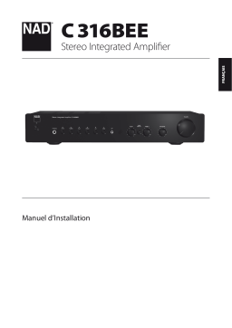 NAD C316 Manuel utilisateur