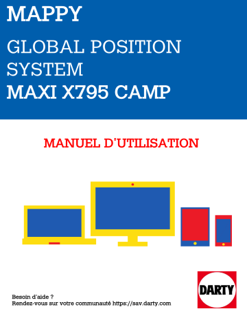 Manuel du propriétaire | MAPPY MAXI X795 CAMP EUROPE Manuel utilisateur | Fixfr