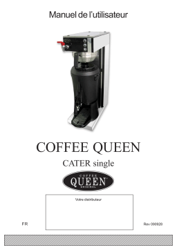 Coffee Queen cater single Manuel utilisateur