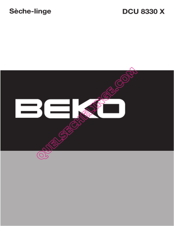 Manuel du propriétaire | Beko DCY824 Manuel utilisateur | Fixfr