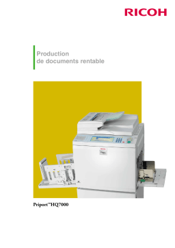 Ricoh Priport HQ7000 Manuel utilisateur