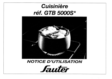 Manuel du propriétaire | sauter GTB5000S Manuel utilisateur | Fixfr