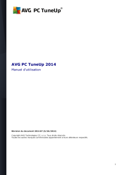 AVG PC TuneUp 2014 Manuel utilisateur