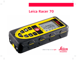 Leica RACER 70 Manuel utilisateur