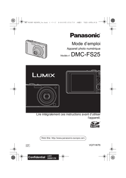Panasonic DMC FS25 Mode d'emploi