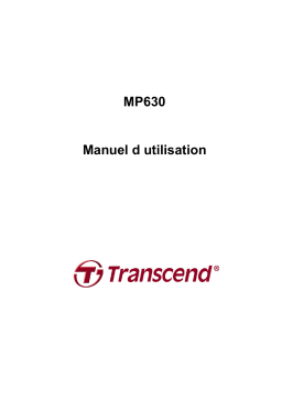 Transcend TS2GMP630 Manuel utilisateur