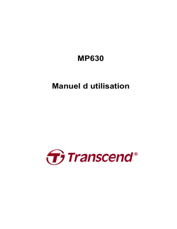 Manuel du propriétaire | Transcend TS2GMP630 Manuel utilisateur | Fixfr