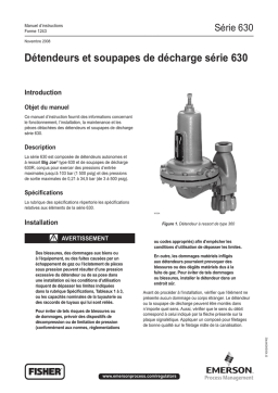 Fisher 630 Series Regulators and Relief Valves Manuel du propriétaire