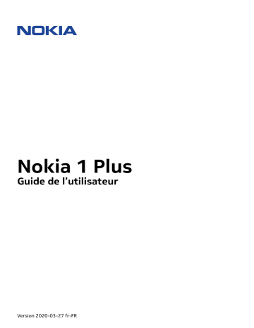 Nokia 1 Plus Mode d'emploi | Fixfr
