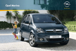 Opel Meriva Manuel utilisateur