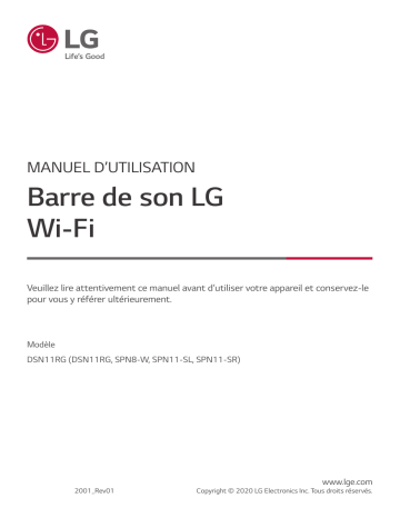 LG DSN11RG Manuel du propriétaire | Fixfr