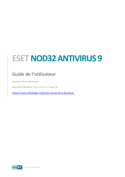 ESET NOD32 Antivirus 9 Manuel utilisateur