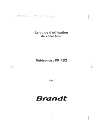 FP452XF1 | Manuel du propriétaire | sauter FP452WF1 Manuel utilisateur | Fixfr