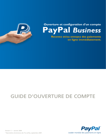 Mode d'emploi | PayPal Business 2012 Manuel utilisateur | Fixfr