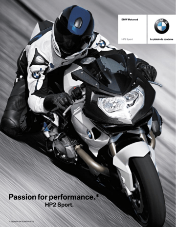 Manuel du propriétaire | BMW HP2 SPORT Manuel utilisateur | Fixfr