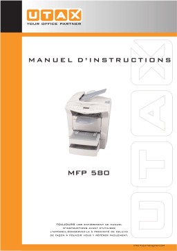 Utax MFP 580 Fax System Manuel utilisateur