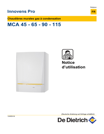 Manuel du propriétaire | De Dietrich MCA 115 Manuel utilisateur | Fixfr