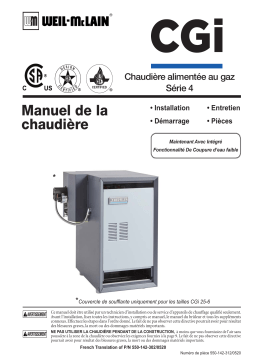 Weil-McLain CGi Gas Boiler Series 4 Residential Manuel utilisateur