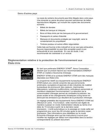 4110 | Xerox 4590 Copier Mode d'emploi | Fixfr