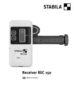 Stabila Récepteur REC 150 Laser Accessoire Manuel utilisateur