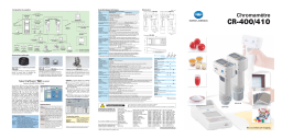 KONICA CR-400 Manuel utilisateur