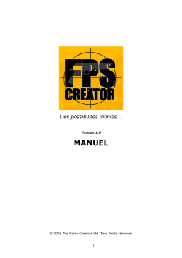 FPS CREATOR FPS Creator Manuel utilisateur