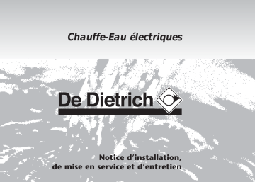 Manuel du propriétaire | De Dietrich COR-EMAIL THS+ Manuel utilisateur | Fixfr