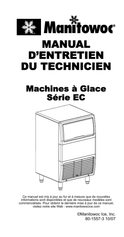 Manitowoc Ice EC Technician's Handbook Manuel utilisateur | Fixfr
