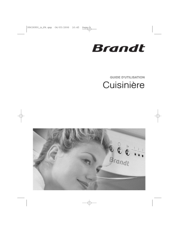 Manuel du propriétaire | Brandt KMP615W Cuisinière Manuel utilisateur | Fixfr