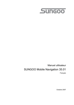 Navigon Sungoo Mobile Navigation 35.01 Manuel utilisateur