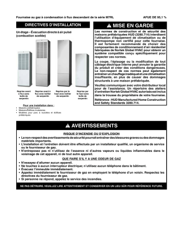 Guide d'installation | Intertherm M7RL Manuel utilisateur | Fixfr