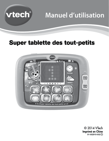 VTech Super Tablette des Tout-Petits Manuel utilisateur | Fixfr