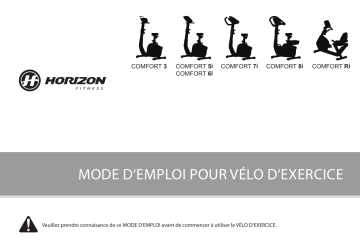 Manuel du propriétaire | Horizon Fitness Comfort R Manuel utilisateur | Fixfr