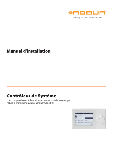 Installation manuel | Robur K18 HEAT PUMP Guide d'installation | Fixfr