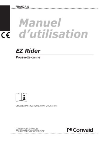 Convaid EZ Rider Seating Manuel utilisateur | Fixfr