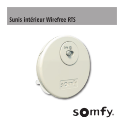 Somfy Détecteur de soleil pour volet Somfy Manuel utilisateur