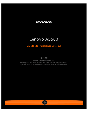 Manuel du propriétaire | Lenovo IDEATAB A8-50 (59407833) Manuel utilisateur | Fixfr
