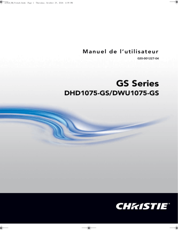 DWU1075-GS | Christie DHD1075-GS 10,000 lumen, HD, 1DLP laser projector Manuel utilisateur | Fixfr