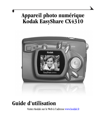 Mode d'emploi | Kodak EasyShare CX4310 Manuel utilisateur | Fixfr