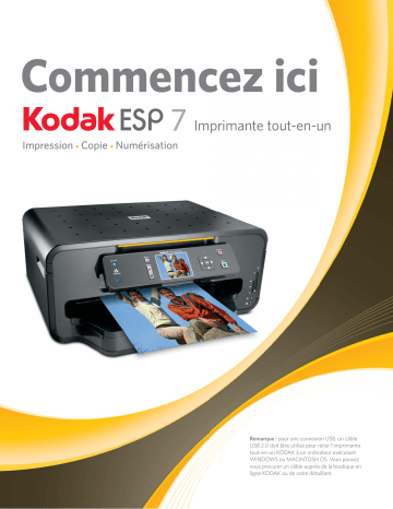 Manuel du propriétaire | Kodak ESP 7 ALL-IN-ONE PRINTER Manuel utilisateur | Fixfr